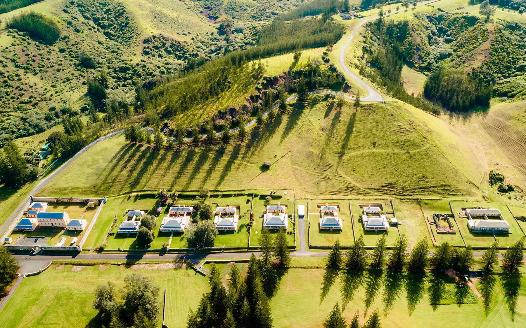 Aerial photograph of Quality Row. Photograph: Australian Government Photographer: Stuck on a Rock